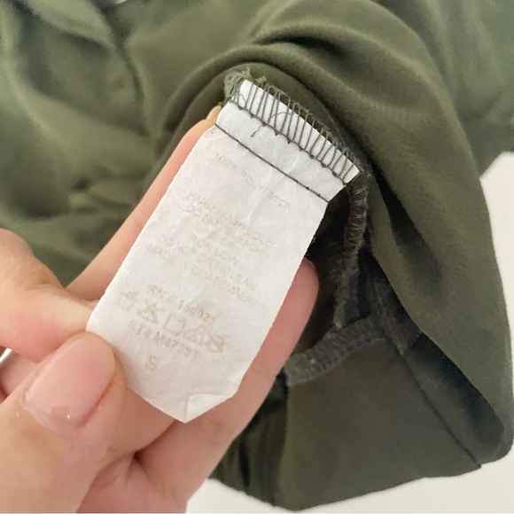 FASHION NOVA Green Collared Front Knot Crop Top - Picture 6 of 7